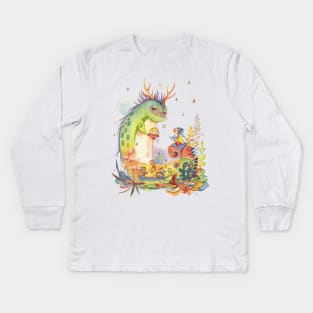 Dino Kids Long Sleeve T-Shirt